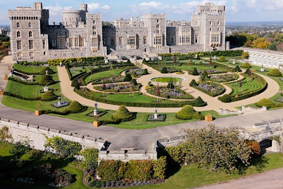 The garden has been planted with mixed perennials and roses, with about 11,000 bulbs used.