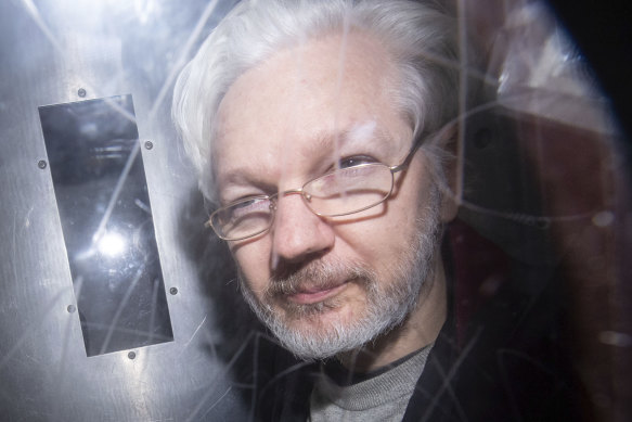 Julian Assange, pictured in January.