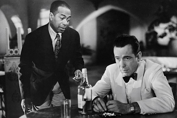 The scene of the classic line in Casablanca muttered by Rick (Humphrey Bogart) to Sam (Dooley Wilson). 