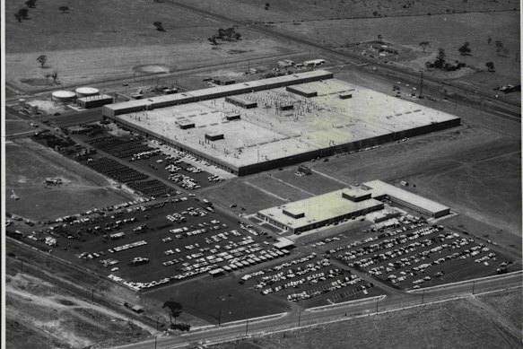 The Ford Broadmeadows Assembly Plant, pictured when it was newly built in 1960, could become the site of a massive data centre. 