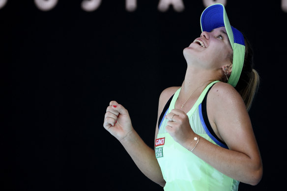Sofia Kenin is set to play in her first grand slam final.