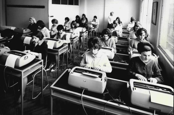 Privacy was virtually non-existent in the typing pool of 1966.