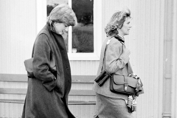 Princess Diana and Camilla Parker Bowles in 1980. 