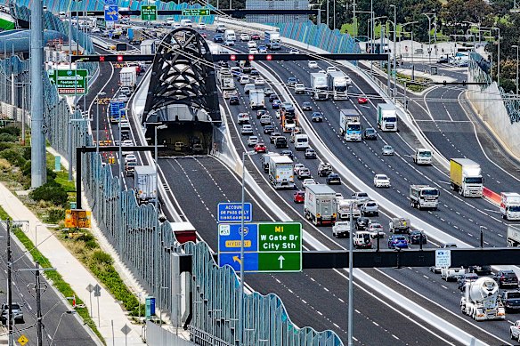 The West Gate Tunnel will open Sunday.