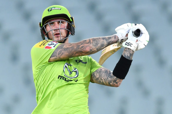 The Sydney Thunder may retain big hitter Alex Hales.