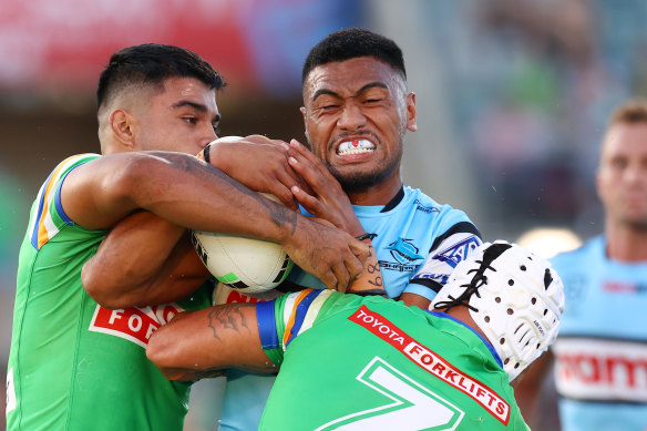 Ronaldo Mulitalo was again on song for the Sharks, who may have Nicho Hynes back in the ranks for their next match.