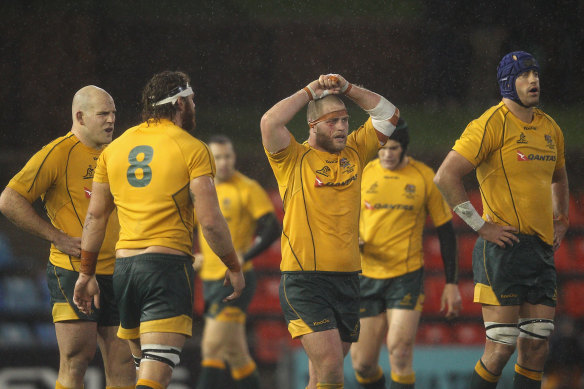 Another former Wallaby, Dan Palmer, is helping Eddie Jones in the forwards.