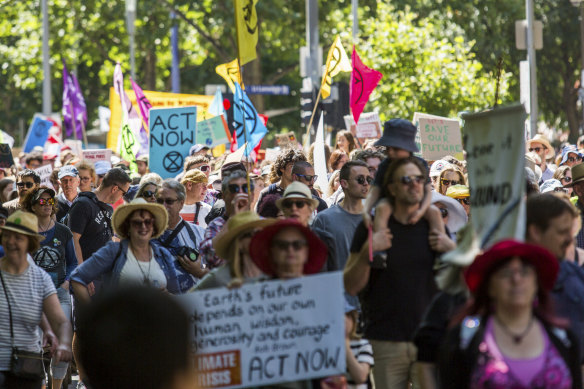 Citizen activists: there has been a wave of climate change protests across the country.