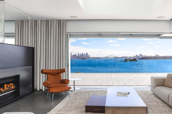 The Queens Avenue residence in Vaucluse has views over Sydney Harbour.