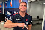 Connor Watson with his premiership ring.