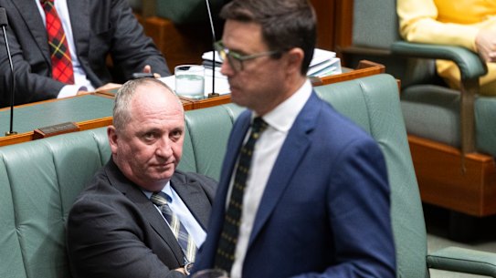 Barnaby Joyce and David Littleproud are rivals in the National Party.