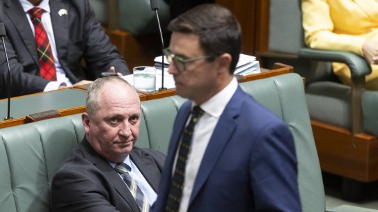 Barnaby Joyce has publicly undermined Nationals leader David Littleproud.