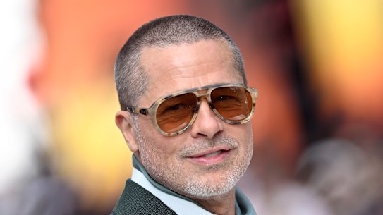 Brad Pitt at the European premiere of F1: The Movie this week. 