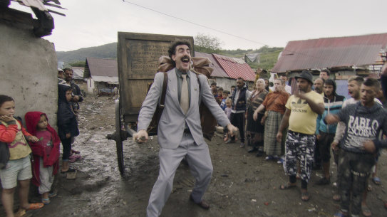 Borat Sagdiyev, bound for America.