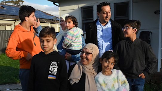 Wael Altannah, wife Maysoun and their family fled Gaza for life in Australia. 