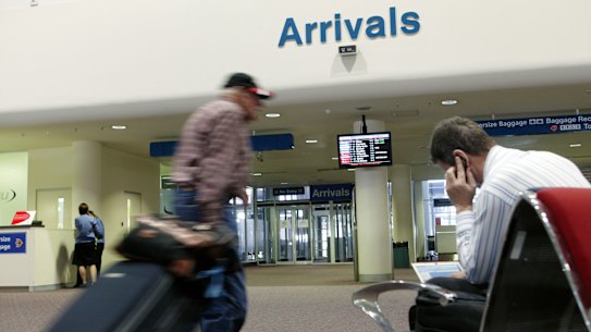 The infected man was refused entry to Perth after flying in from Brisbane. 