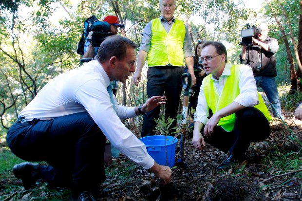 As environment minister, Greg Hunt (right) persuaded Tony Abbott not to oppose climate science publicly.