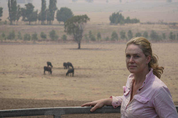 Sarah Whiteley at her farm in Greg Greg.