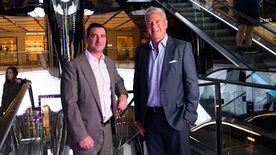 Scentre’s Elliott Rusanow and Peter Allen