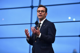James Murdoch has spoken out against his father's empire.