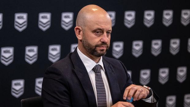 Former NRL chief executive Todd Greenberg.