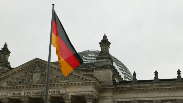 The Reichstag in Berlin.