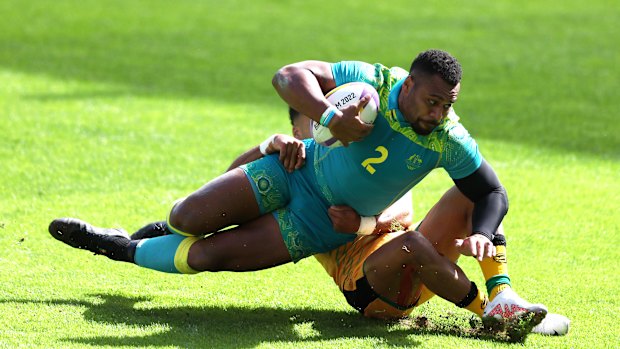 Samu Kerevi in action for Australia.