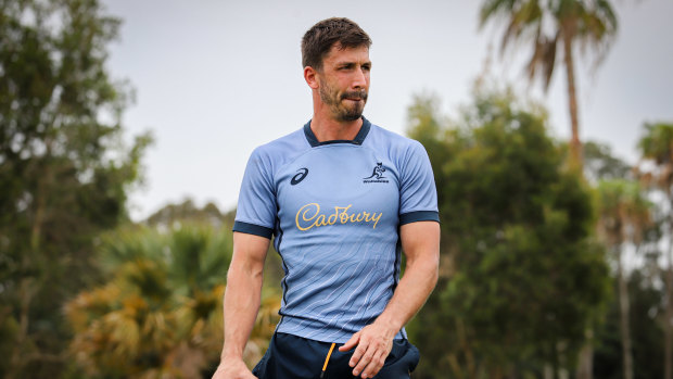 Jake Gordon at Wallabies training on the Gold Coast.