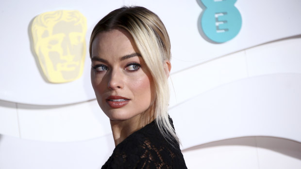 Margot Robbie at Monday's BAFTAs.