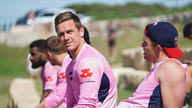 Dane Haylett-Petty ahead of the 
Melbourne Rebels' qualifying final against the Queensland Reds in Brisbane. 