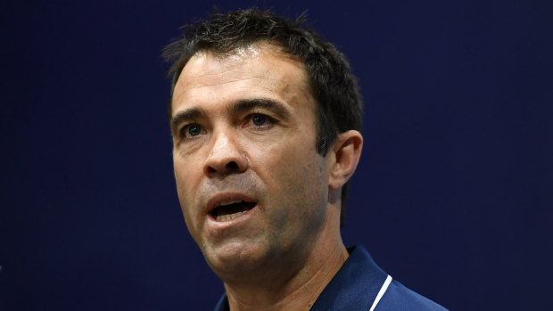 Geelong coach Chris Scott will come under more scrutiny if the Cats exit the finals in straight sets. 
