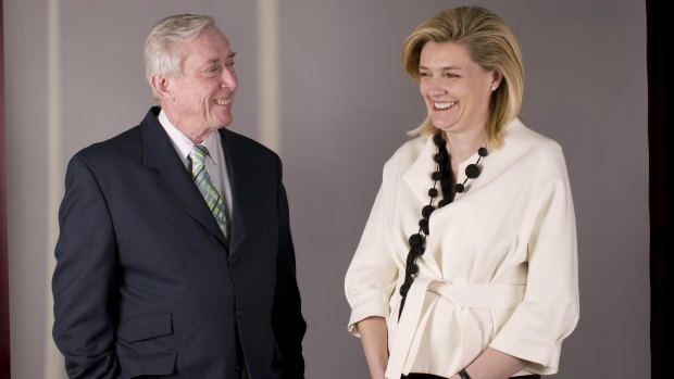Catherine Brenner with mentor Ken Moss in 2008.