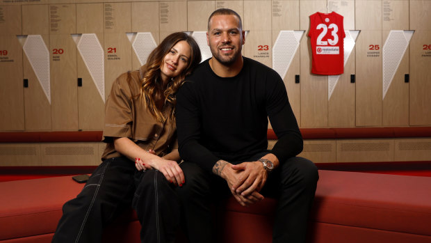 Jesinta and Lance “Buddy” Franklin.