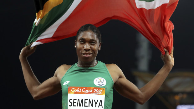 South Africa's Caster Semenya at last year's Commonwealth Games.