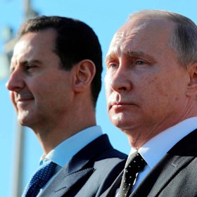 Bashar al-Assad and Russian  Vladimir Putin, who will protect Russia’s interests, not Syria’s.
