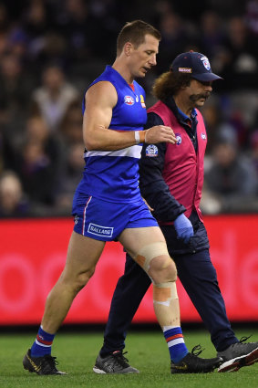 Over and out? Dale Morris is set for another year on the sidelines after tearing his ACL again.