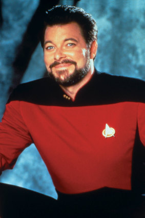 Frakes as Commander Will Riker in the series Star Trek: The Next Generation, which ran from 1987 to 1994.