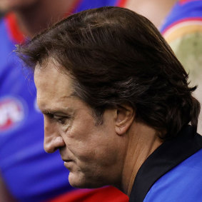 Bulldogs coach Luke Beveridge.