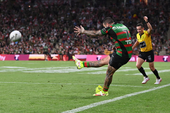 Adam Reynolds could scarcely have struck his late conversion attempt sweeter on Sunday.