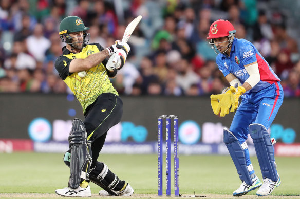 Glenn Maxwell made his highest T20 score for Australia since March 2021. 