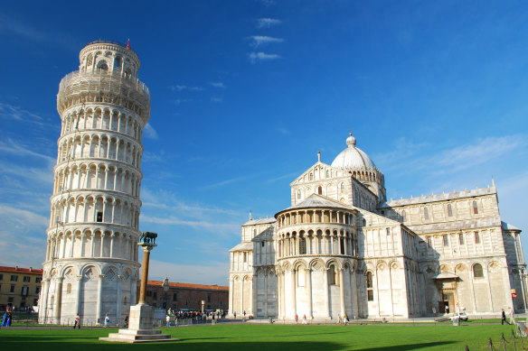 A medieval-Romanesque architectural icon.