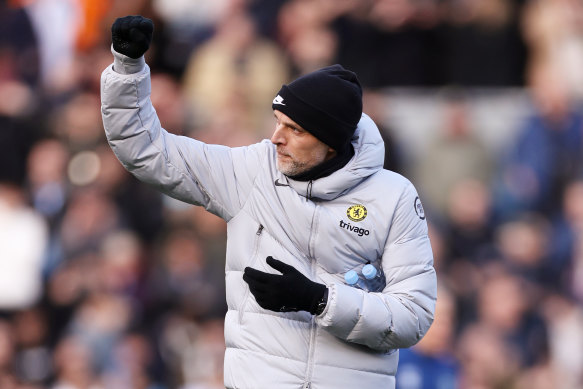 Thomas Tuchel was not happy with Chelsea fans who chanted Roman Abramovich’s name during the minute’s applause.
