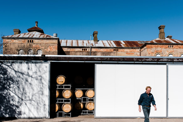 Mark Walpole at Fighting Gully Road in Beechworth, Victoria. The elevated region is a good spot for sangiovese.