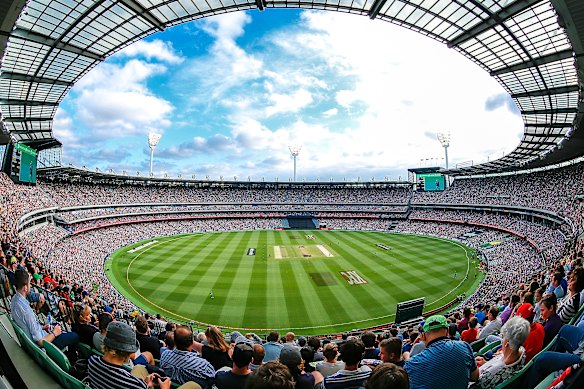 A bumper crowd at the MCG for a Big Bash Melbourne derby in 2016.
