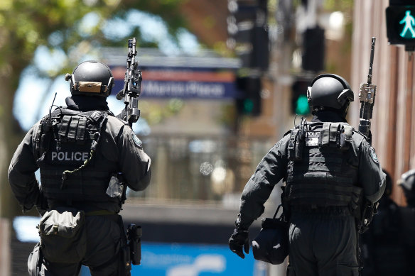 Police shooters in the 2014 Lindt cafe siege.