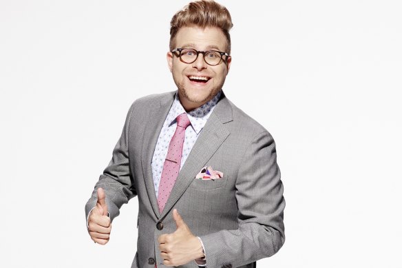 Adam Conover is a younger, better dressed Michael Moore in Adam Ruins Everything.