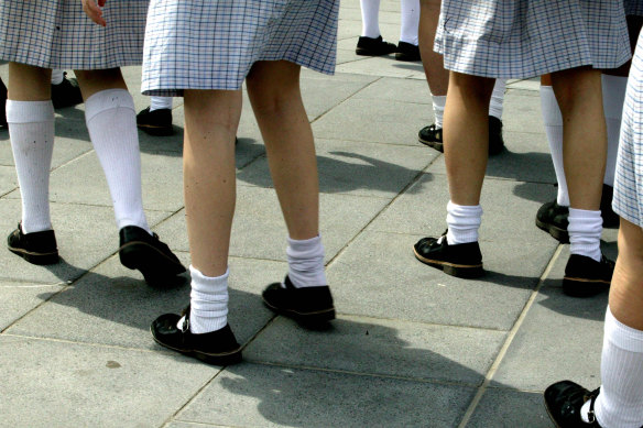 Old school ties … and skirts and hats and blazers.