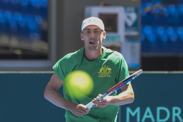John Millman sizes up the ball as tennis prepares for a multitude of new formats. 