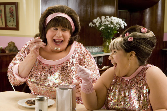 John Travolta and Nikki Blonsky in the 2007 film of Hairspray.