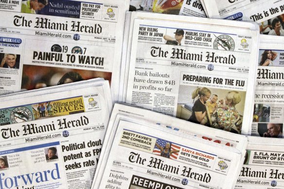The publisher of the Miami Herald, The Kansas City Star and dozens of newspapers across the country is filing for bankruptcy protection.